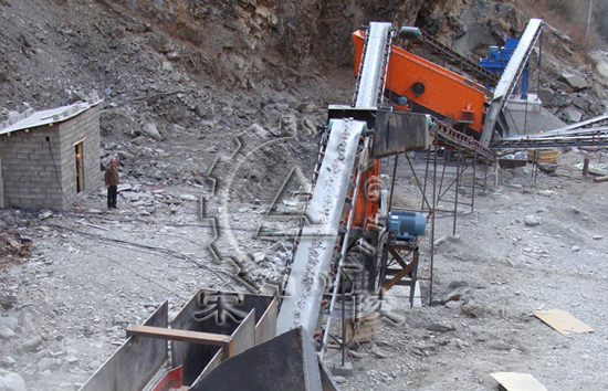 砂石生產線現場